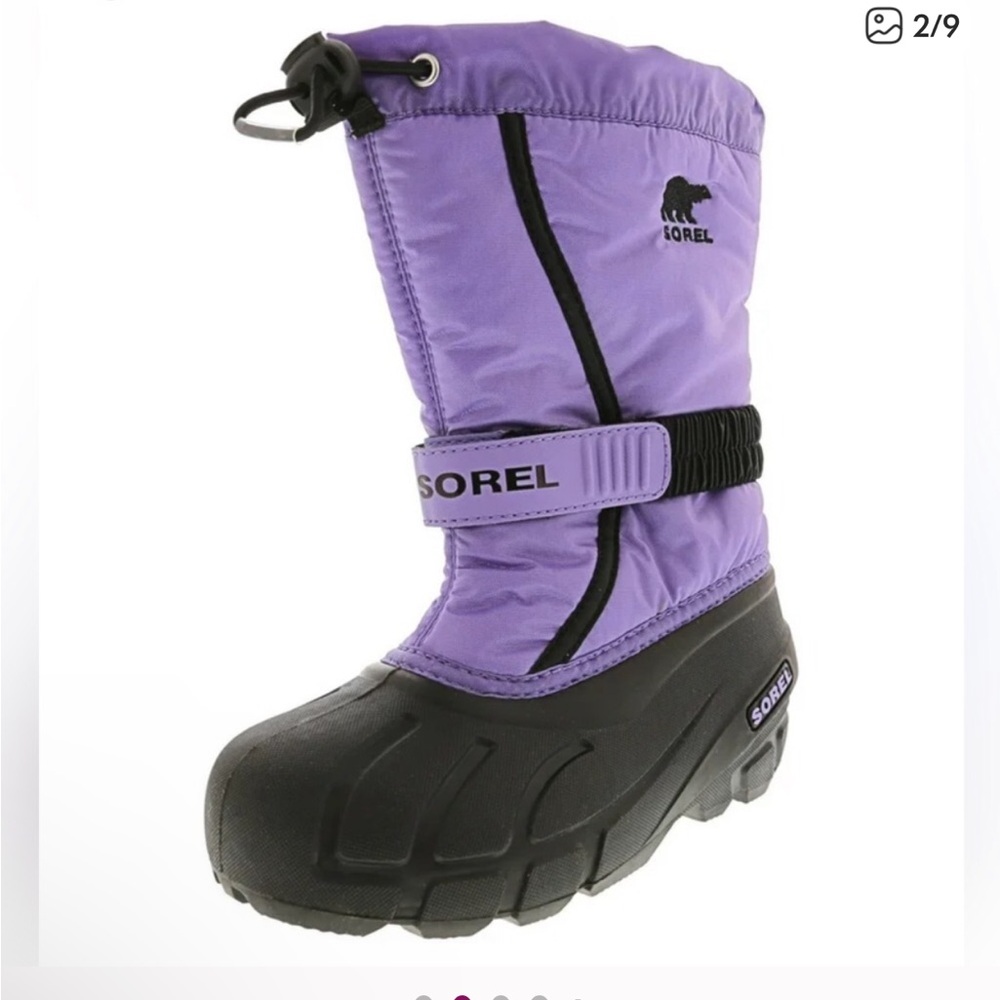 Sorel Paisley Purple and Black Winter Boots
